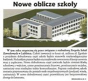 O rozbudowie naszej szkoły - artykuł -   Ziemia Lubliniecka - nr 1 /2012
